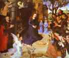 Hugo van der Goes. Adoration of the Shepherds (cenral panel of the Portinari Altar).