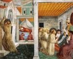 Benozzo Gozzoli. Dream of Innocent III and the Confirmation of the Rule.