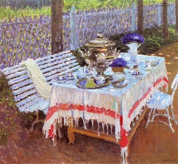 Igor Grabar. Morning Tea.