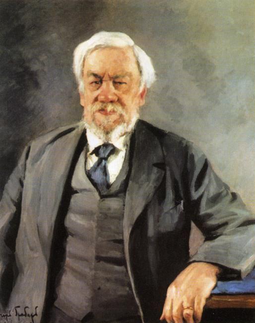 Igor Grabar. Portrait of the Academician Sergei Alexeevich Chapligin.