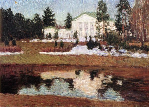 Igor Grabar. Late Afternoon. Detail.