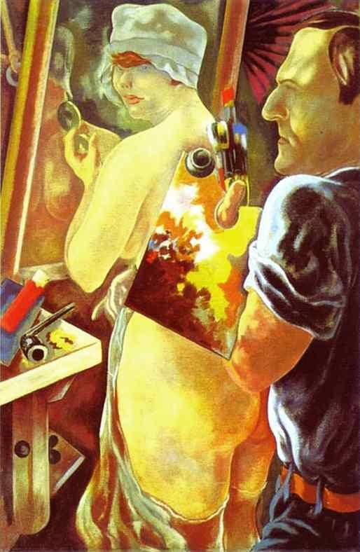 George Grosz. Artist and Model.