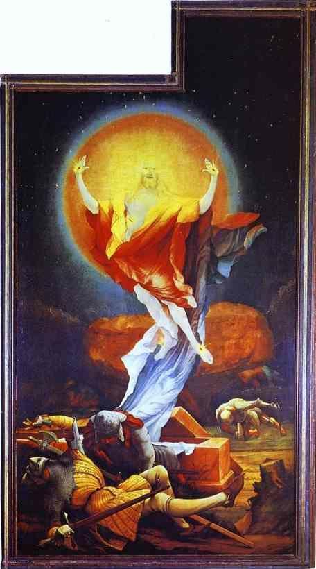 Matthias Grünewald. The Resurrection (view with the open wings).