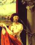 Matthias Grünewald. St. Sebastian. Detail.