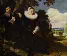 Frans Hals. Isaak Abrahamsz Massa and Beatrix van der Lean.