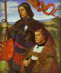 Jean Hey. Portrait of Francis de Chateaubriand Presented by St. Maurice.