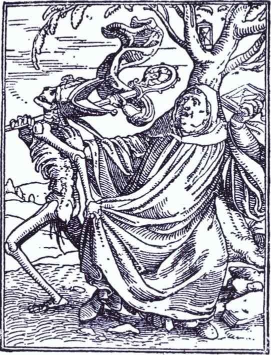 Hans Holbein. Death and the Abbott.