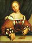 Hans Holbein. Portrait of Lais Corinthiaca.