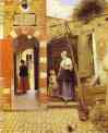 Pieter de Hooch. The Courtyard of a House in Delft.