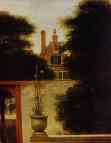 Pieter de Hooch. A Mistress and Her Maid. Detail.