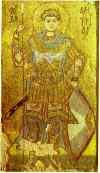 Russian Icon. St. Demetrius of Thessalonica.