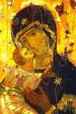 Russian Icon. The Vladimir Virgin with Child.