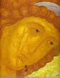 Andrei Rublev. Archangel Michael. Detail.
