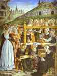 Francesco del Cossa. Triumph of Minerva. Detail from "March" from the Cycle of the Months.