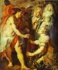 Jacob Jordaens. Christ Comes as a Gardener to Three Marys.