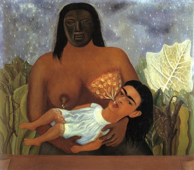 Frida Kahlo. My Nurse and I.