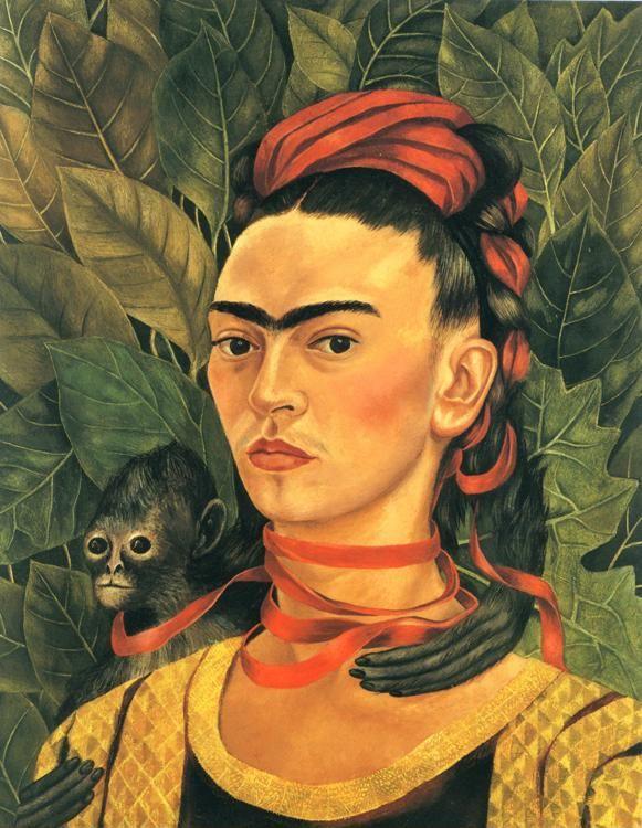 Frida Kahlo. Self-Portrait with Monkey.