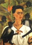 Frida Kahlo. Self-Portrait with Monkeys.