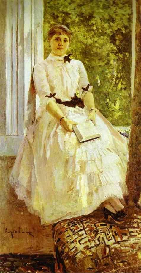 Constantin Korovin. Portrait of the Actress T. S. Lobatovich.
