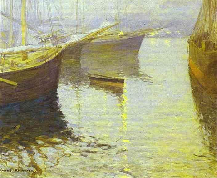 Constantin Korovin. White Night in Northern Norway.