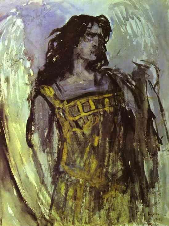 Constantin Korovin. Fedor Shalaypin as Demon in Rubinstein's opera Demon.