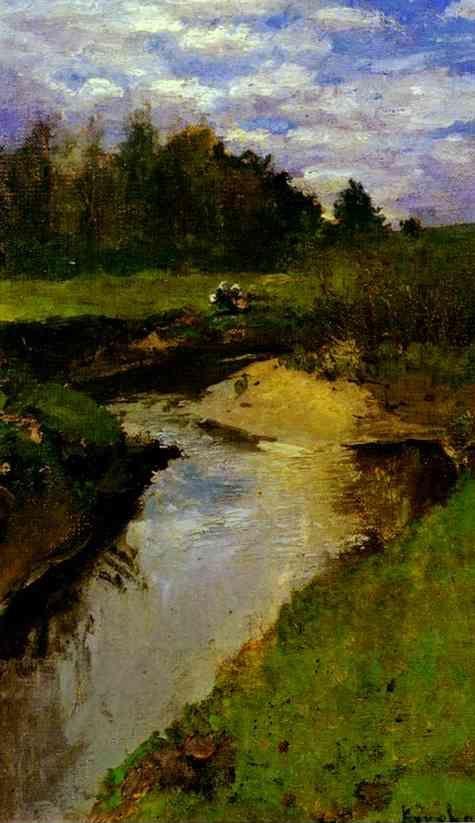 Constantin Korovin. The River Vorya at Abramtsevo.