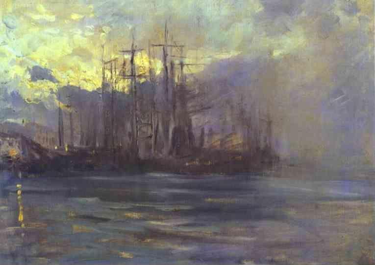 Constantin Korovin. The Port in Marseilles.