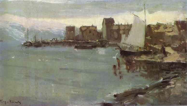 Constantin Korovin. Norwegian Harbour.