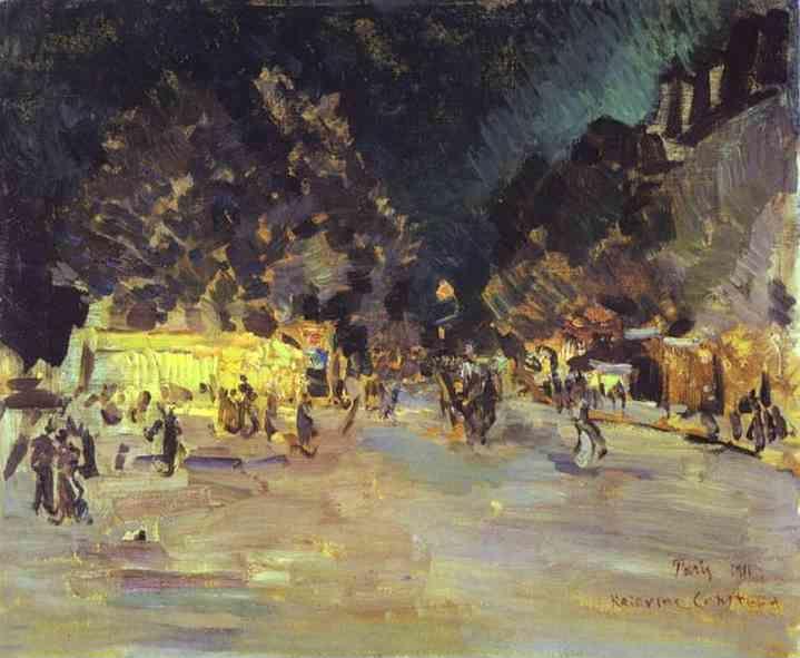 Constantin Korovin. Paris at Night.