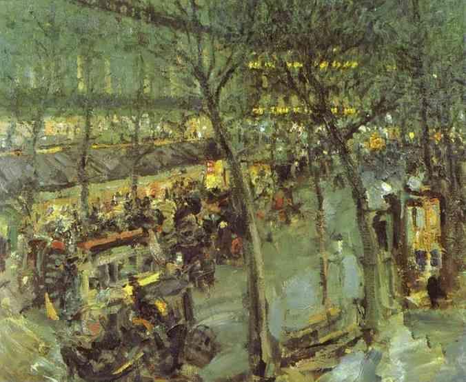 Constantin Korovin. Paris. Cafe de la Paix.