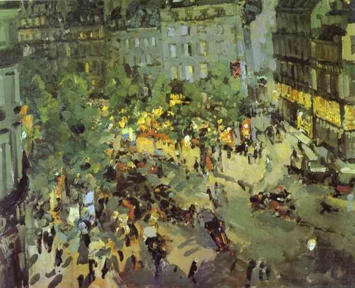 Constantin Korovin. Paris. Boulevard des Capucines.