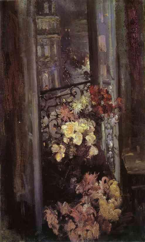 Constantin Korovin. A Parisian Balcony.
