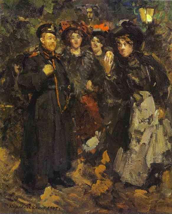 Constantin Korovin. A Boulevard.