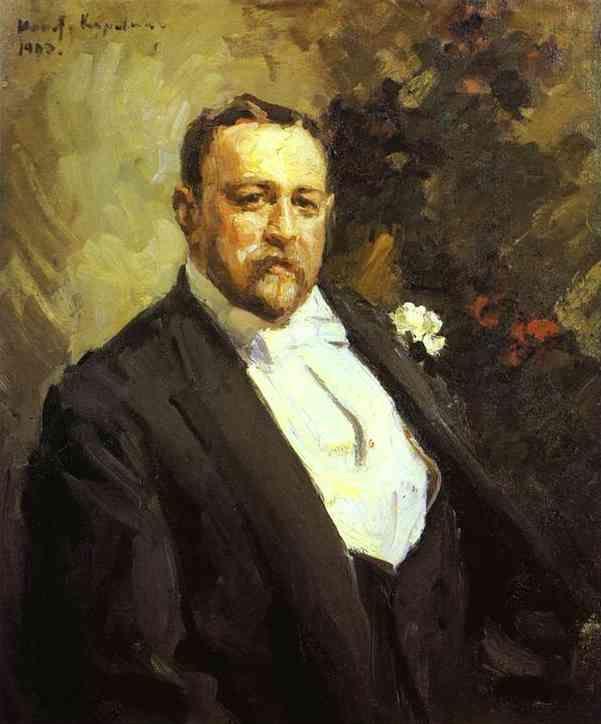 Constantin Korovin. Portrait of Ivan Morozov.