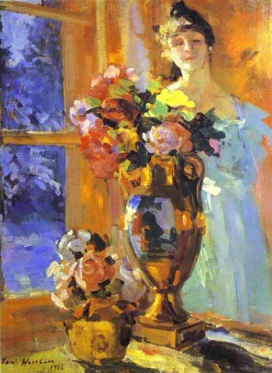 Constantin Korovin. Still Life with Z. Pertseva's Portrait.