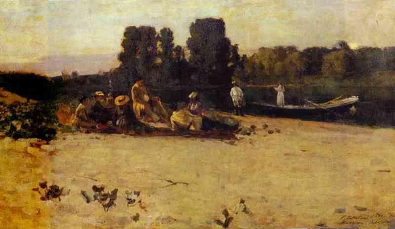 Constantin Korovin. A Picnic.