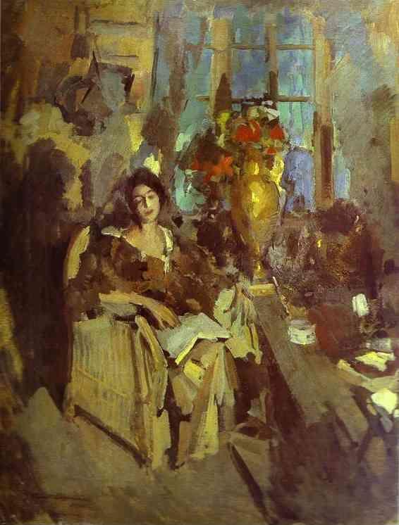Constantin Korovin. Portrait of a Woman.