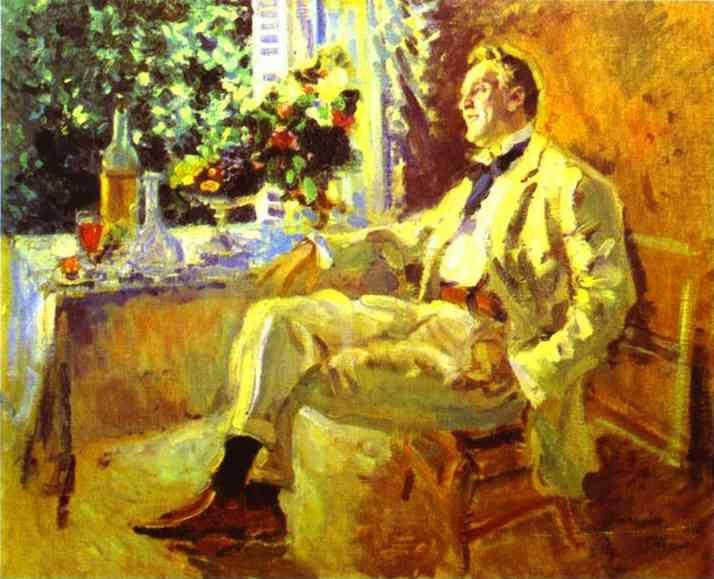 Constantin Korovin. Portrait of Fedor Chaliapin.