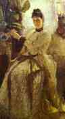 Constantin Korovin. Portrait of Sofia Golitsyna.