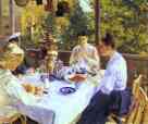 Constantin Korovin. At a Tea Table.