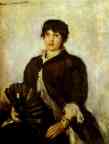 Constantin Korovin. Portrait of Olga Alyabyeva.