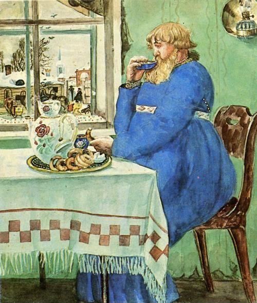 Boris Kustodiyev. Coachman at the Traktir (Pub).