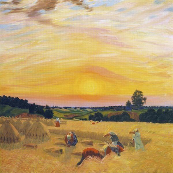 Boris Kustodiyev. Harvest.