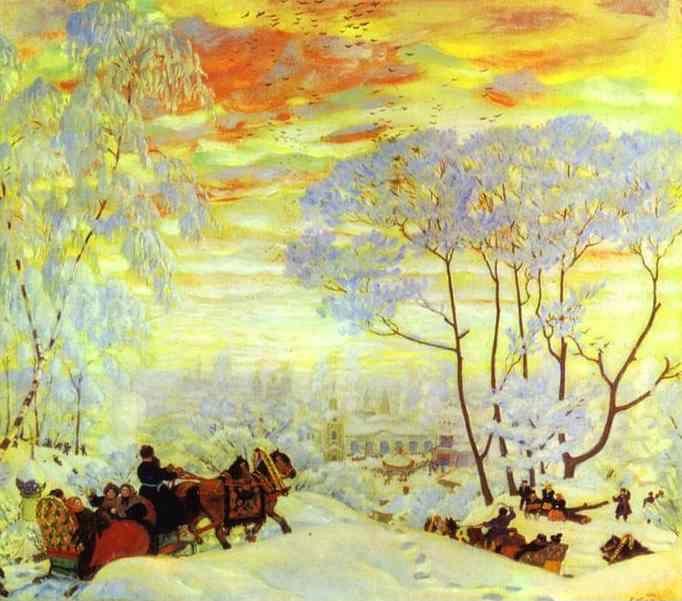 Boris Kustodiyev. Pancake Tuesday/Maslenitsa.