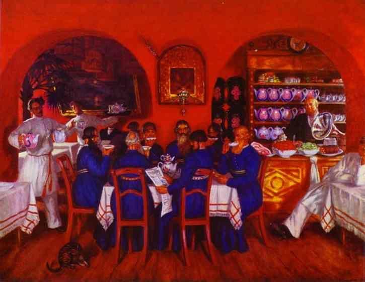 Boris Kustodiyev. Moscow Traktir (Tavern).