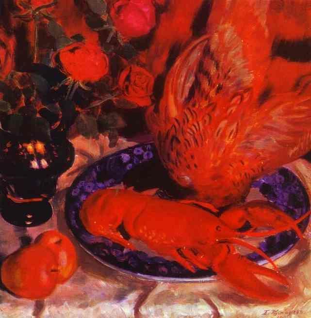 Boris Kustodiyev. Still-Life with Pheasant.