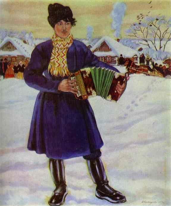 Boris Kustodiyev. Pancake Tuesday in a Village./Maslenitsa in a Village.