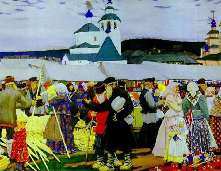 Boris Kustodiyev. The Fair.