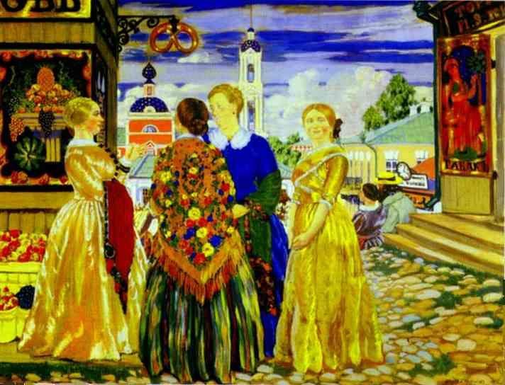 Boris Kustodiyev. Merchant Wives.