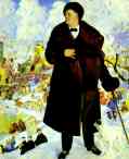Portrait of Fyodor Chaliapin.